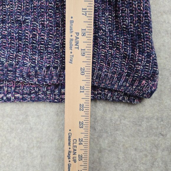 Faded Glory Multicolor Knit Long Sleeve Sweater Womens Medium Cotton Blend - Picture 6 of 7